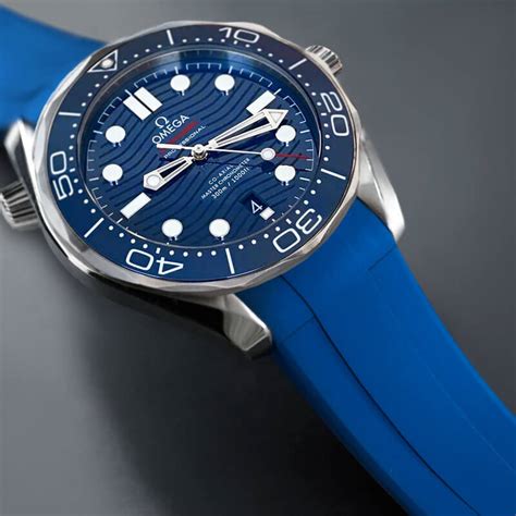 omega seamaster rubber strap.